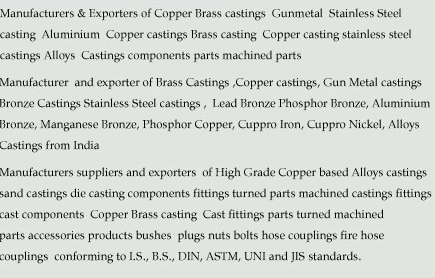 brass casting copper casting
                     conex casting