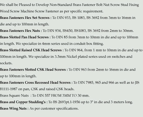 Brass Fasteners