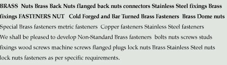 Brass Fixings